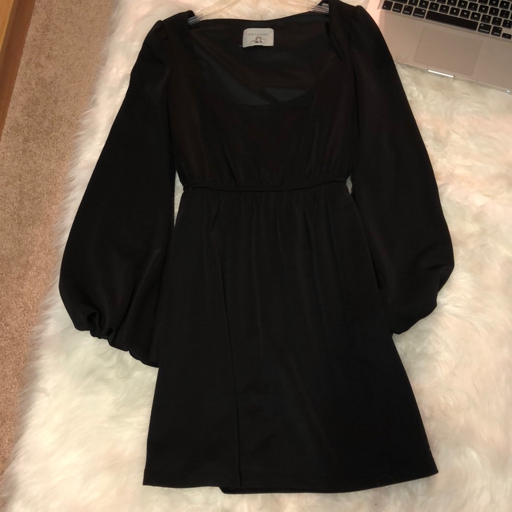 Judith March black dress
